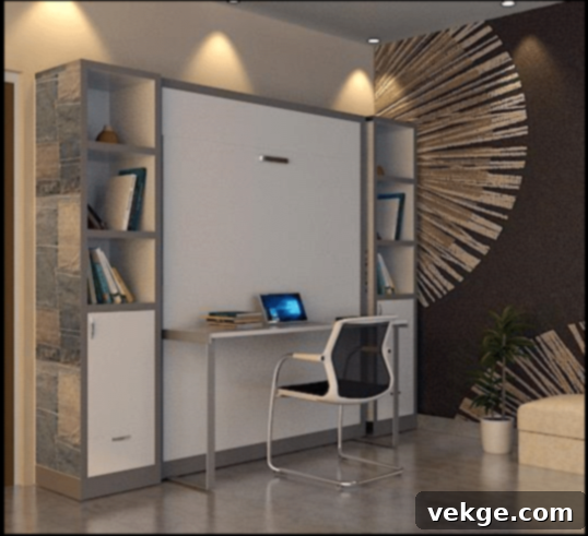 Furnable Study Wall Bed