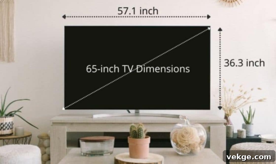 What Do You Mean by a 65-Inch TV