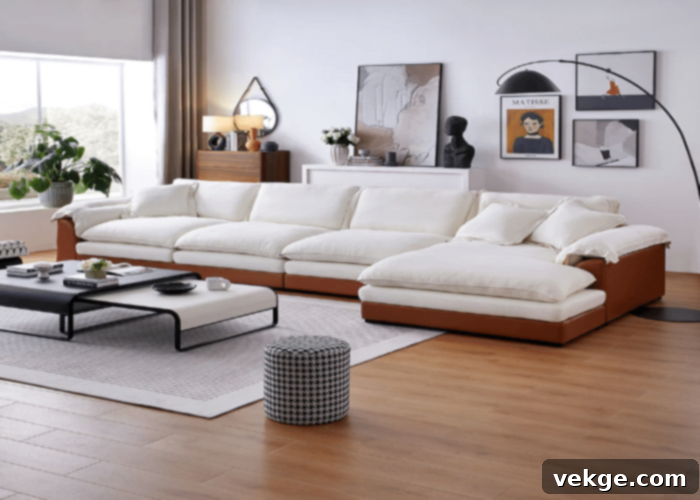 25 Home Sandwich Sectional - Plush Cloud Sofa Alternative