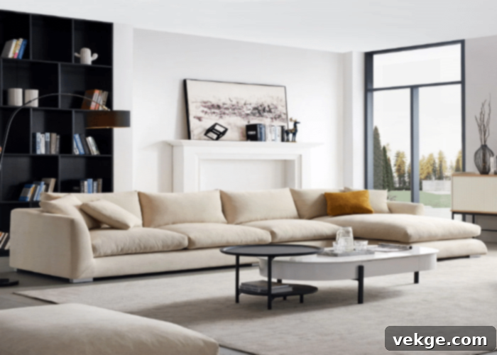 Valyou Furniture Feathers Sectional Sofa - Budget Cloud Couch Dupe