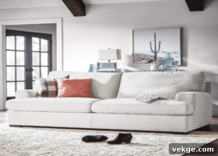 Amazon Stone & Beam Lauren Oversized Sofa - Down-Filled Cloud Dupe
