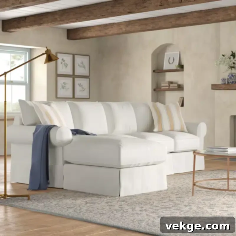 Birch Lane Lazar Sofa and Chaise - Mid-Size Cloud Alternative