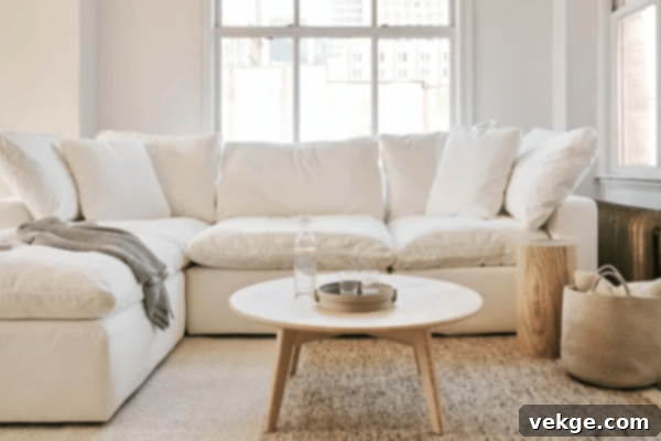 Sundays Sofa - Deep Seating and Feather-Wrapped Cushions