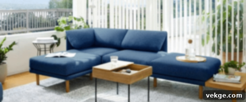 Burrow Nomad Sofa with USB Charging and Modular Design