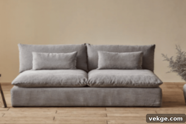 Sixpenny Aria Sofa - Cotton and Linen Upholstery for Country-Chic Look
