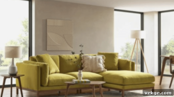Castlery Owen Chaise Sectional Sofa in Pearl Beige