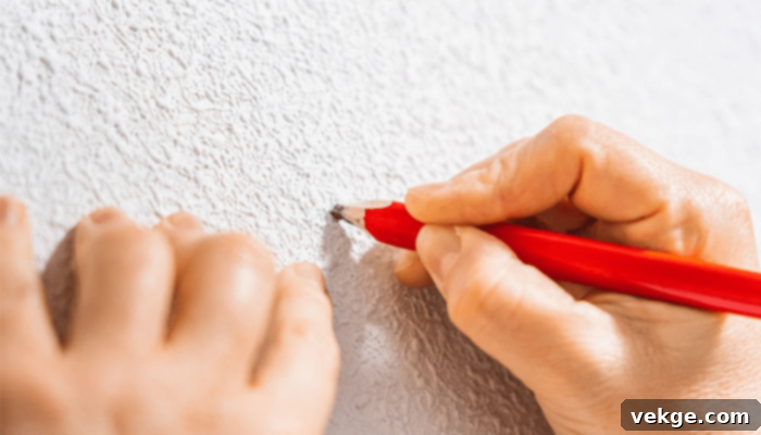 Make the Markings for Shiplap Wall