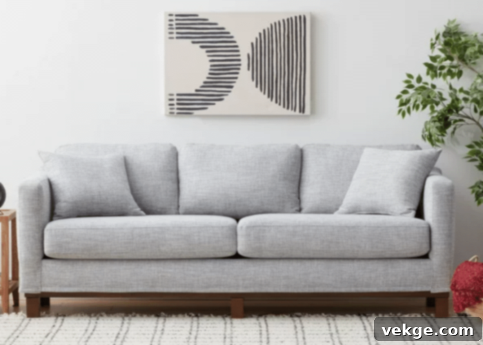 Gap Upholstered Wood Base Sofa