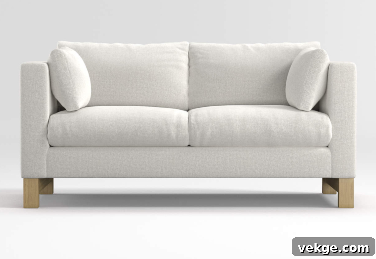Pacific 2-Seat Track Arm Apartment Sofa