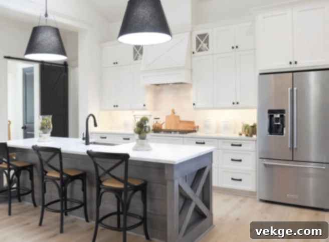 Sherwin Williams Alabaster SW 7008 on cabinets