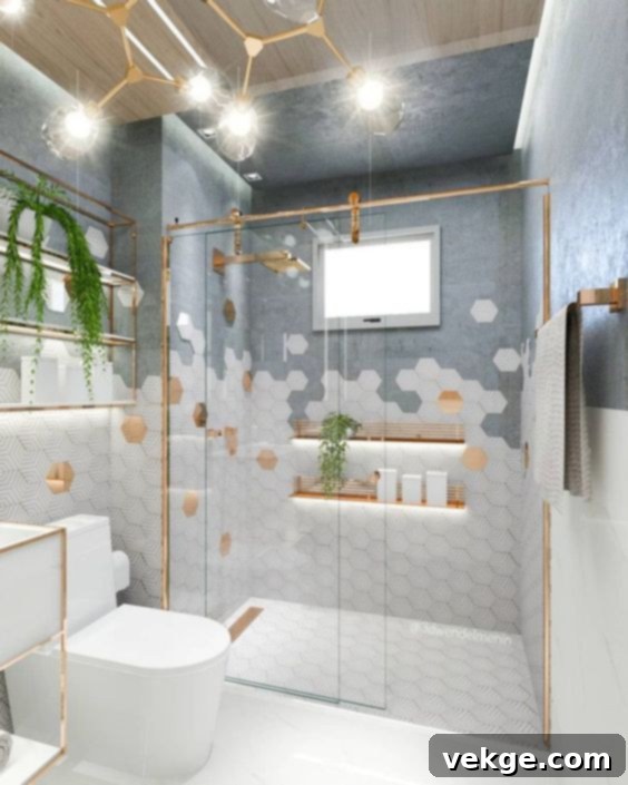 Colorful mosaic tile for a vibrant bathroom design
