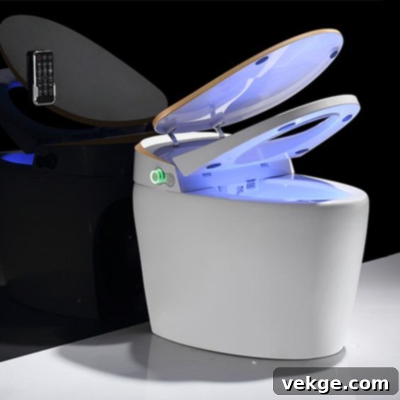 Sensor-activated smart toilet seat with advanced features