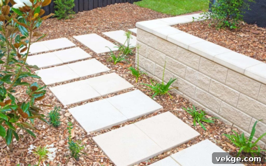 Stepping Stone Pathway Edging