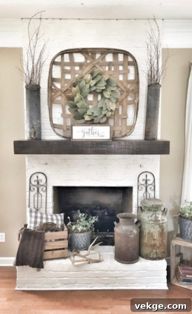 Floor-to-Ceiling Mantel Design