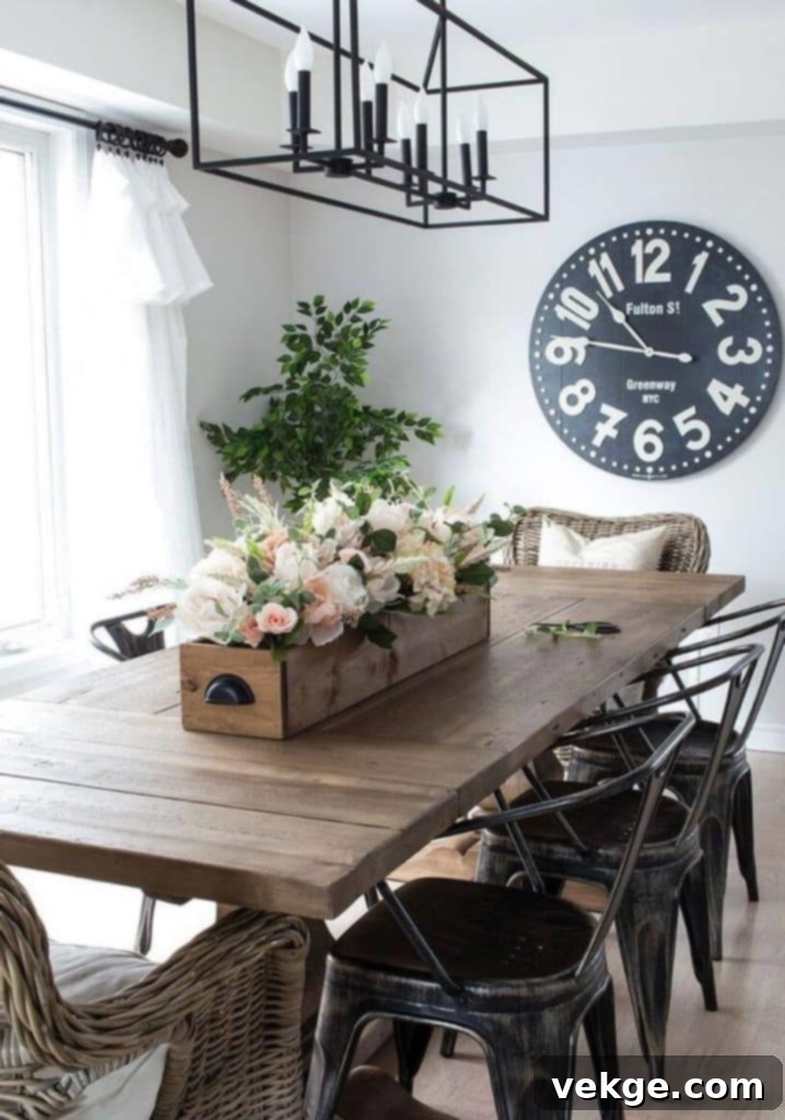 Dining Space with Chic Modern Décor