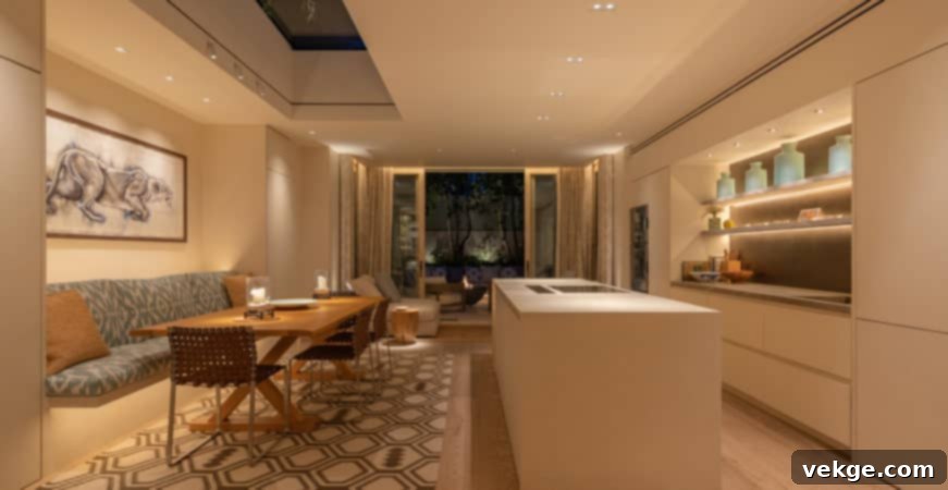 Layered Lighting Design for Open-Plan Kitchen Living Room