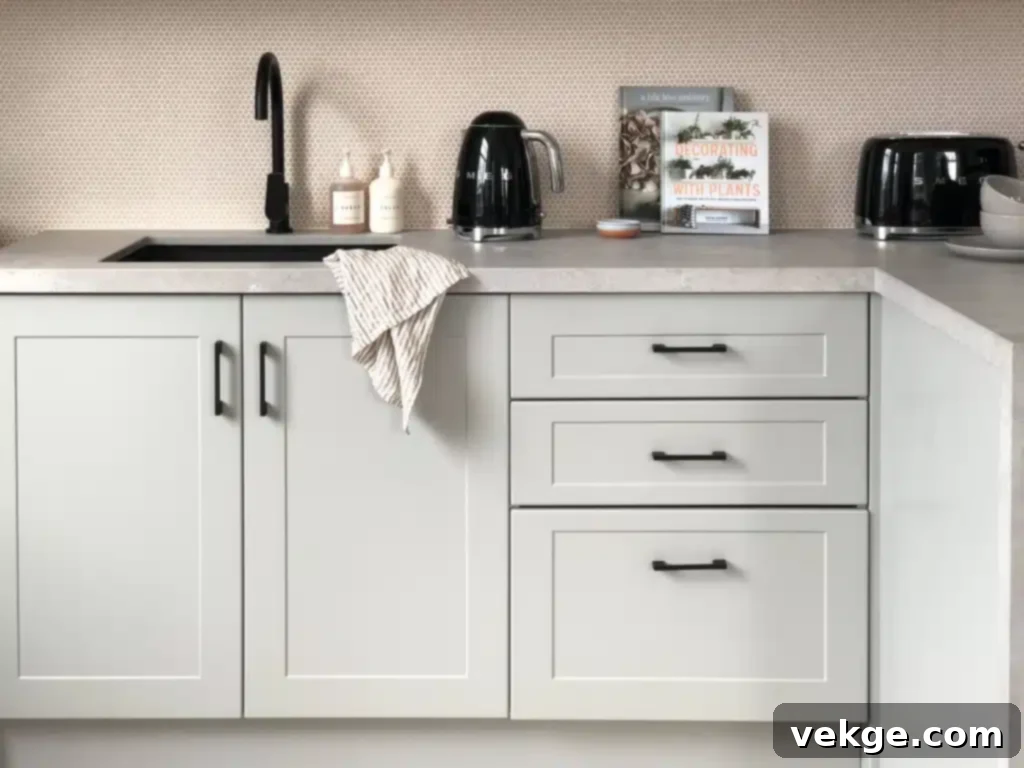 For Handles on Base Cabinets