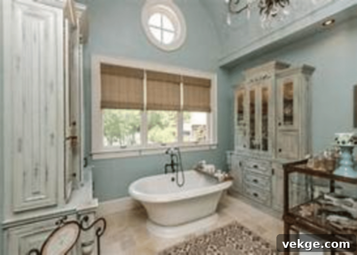 What is a French country bathroom style