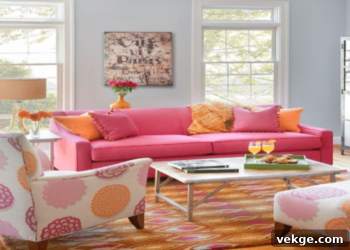 Pink and Orange