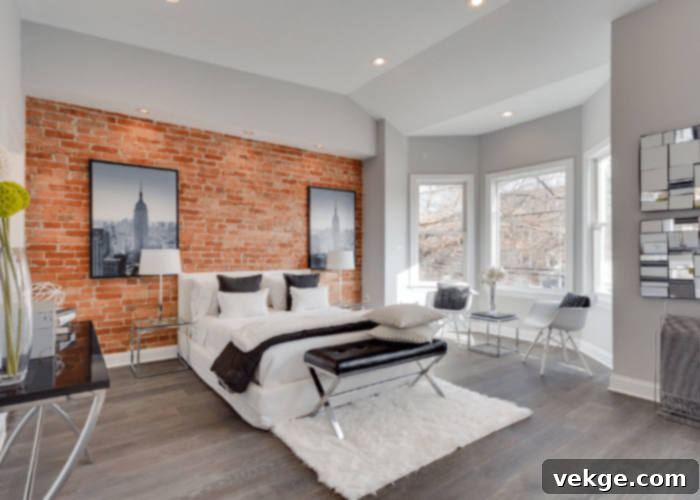 Limewash Bricks in The Bedroom Interior Design