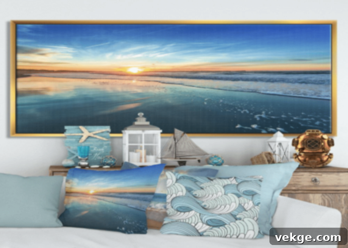 Framed Canvas Coastal Art