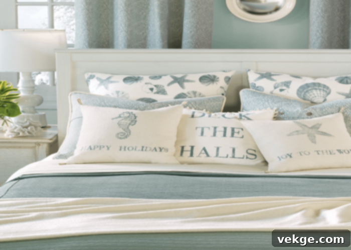 Layered Textures in Coastal Bedroom