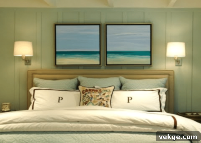 Casual Elegance in Coastal Bedroom