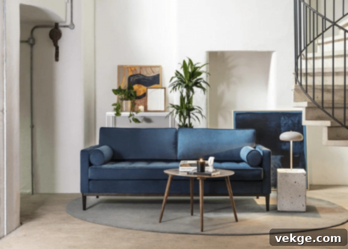 Interior Design Ideas with a Blue Couch
