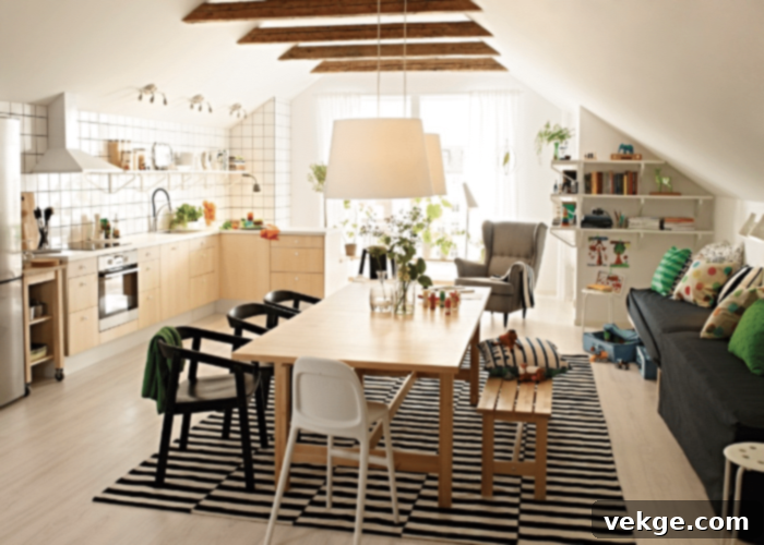 Scandinavian Interior with Future Retro Elements