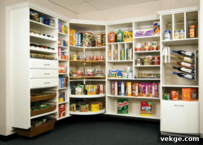 Water-resistant PVC pantry cabinets in a functional kitchen, demonstrating durability and easy cleaning.