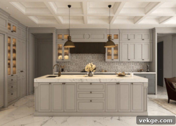 Bright and Spacious open kitchen living room design