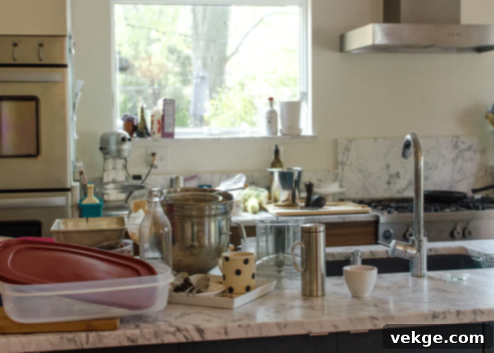 Cannot Hide the Mess in an open kitchen