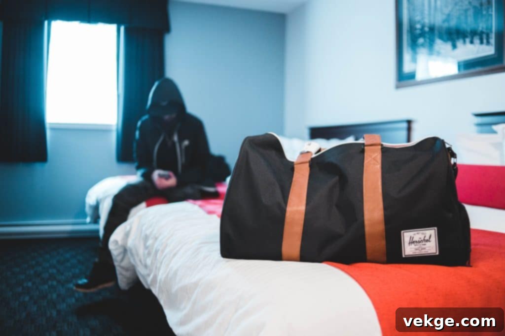 A tastefully decorated dorm room featuring a bed with a vibrant comforter, string lights, and wall art, demonstrating creative and compliant decor ideas for college students.