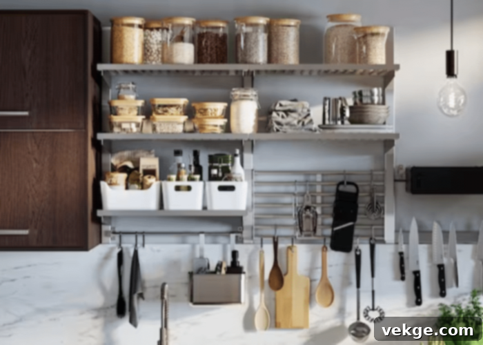 Add Hooks and Rails to Maximize Door Space in Butler's Pantry