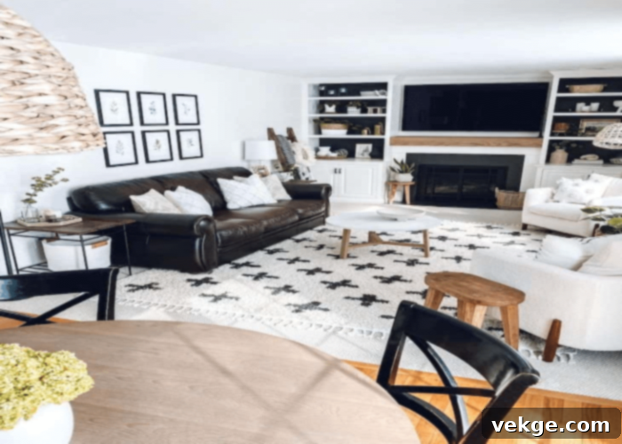 Metallic Accents in Alabaster Living Room