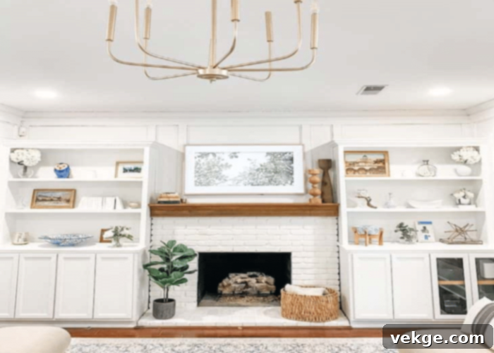 With Built-in Shelves
