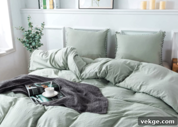 Incorporate Sage Green into the Bedding