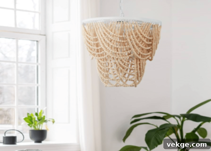 Beachy Boho Coastal Chandelier