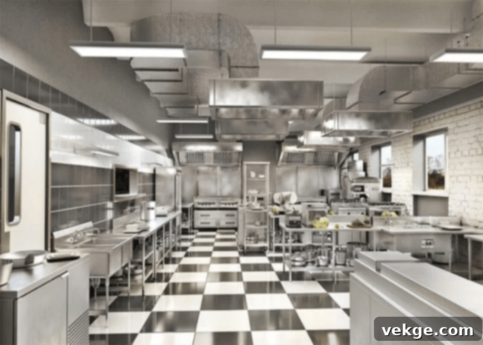 Shatterproof Lamps for Industrial Kitchens
