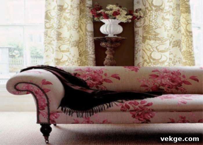 Paint It Pink floral sofa