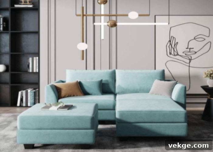 Modular Arrangement Sectional Sofa