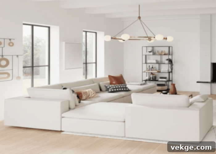 Modular Arrangement of a Sectional Couch