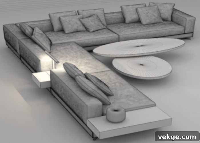 L-Shape Sectional Sofa