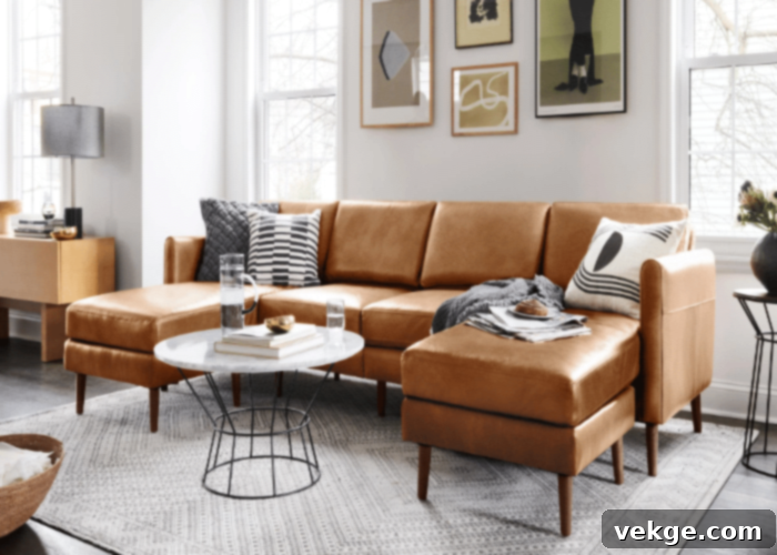 Slope Nomad Leather 5-Seat Corner