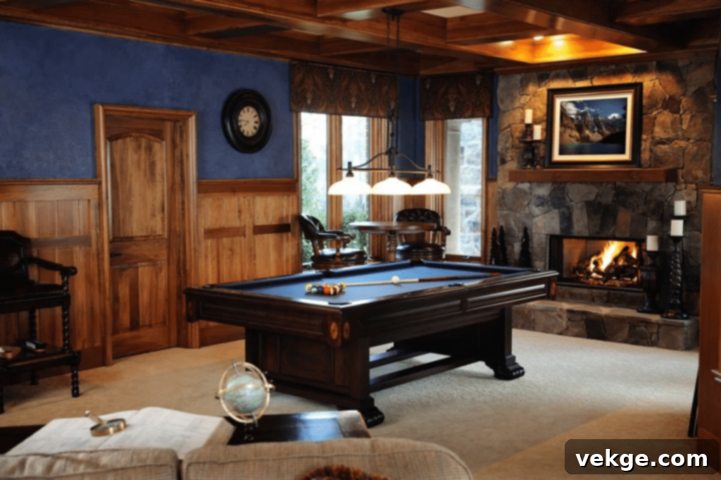 Cozy Cabin Billiard Room
