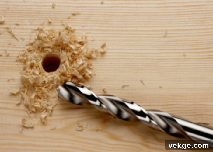 Drill Holes in The Plywood