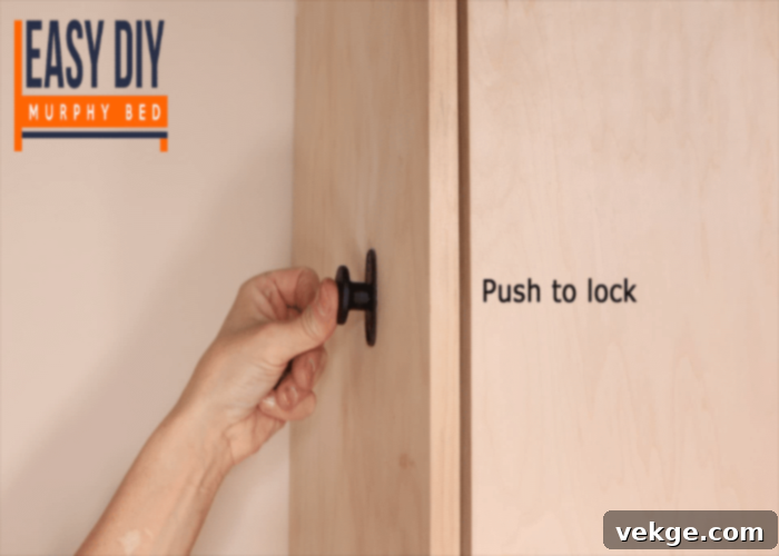 Attach the Bed to The Desk and Then to The Carcass with The Locking Pins