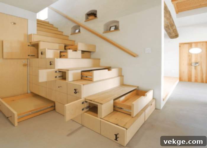 Staircase Drawers