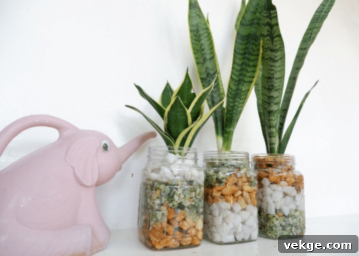Greenery in Jars