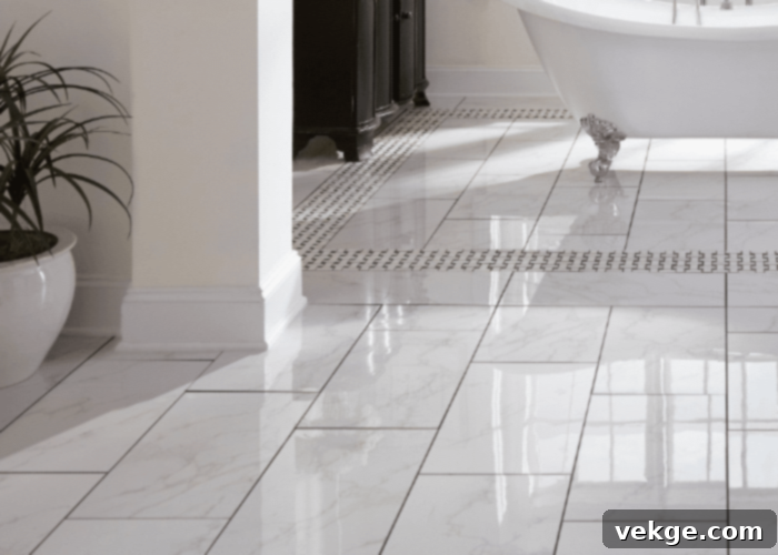 High-density porcelain tiles for modern dark green bathroom flooring